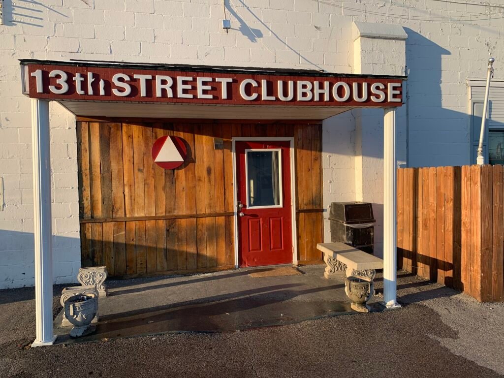 Front entrance of the 13th Street Clubhouse